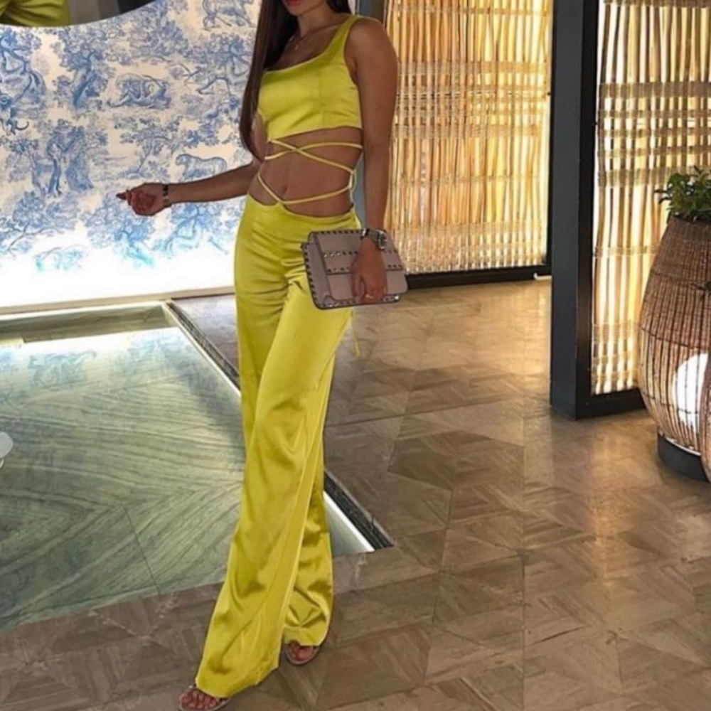 Wide pants set